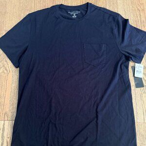 The Men's Store at Bloomingdales Solid T Shirt Men's top M True Navy cotton